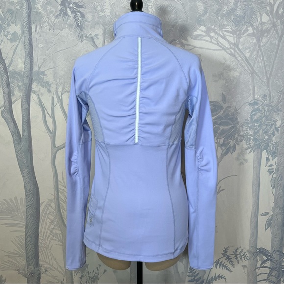 Lululemon Run Switch Back 1/2 Zip Long Sleeve Lavender Dusk Heathered 8 #W3278S - Picture 9 of 15